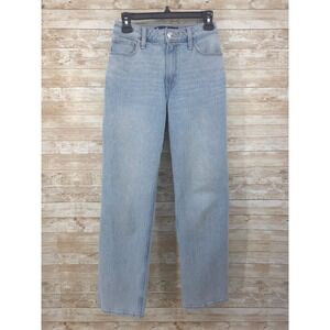 Hollister Womens Dad‎ Jeans Size 00/24 High Rise Light Wash Stretch
